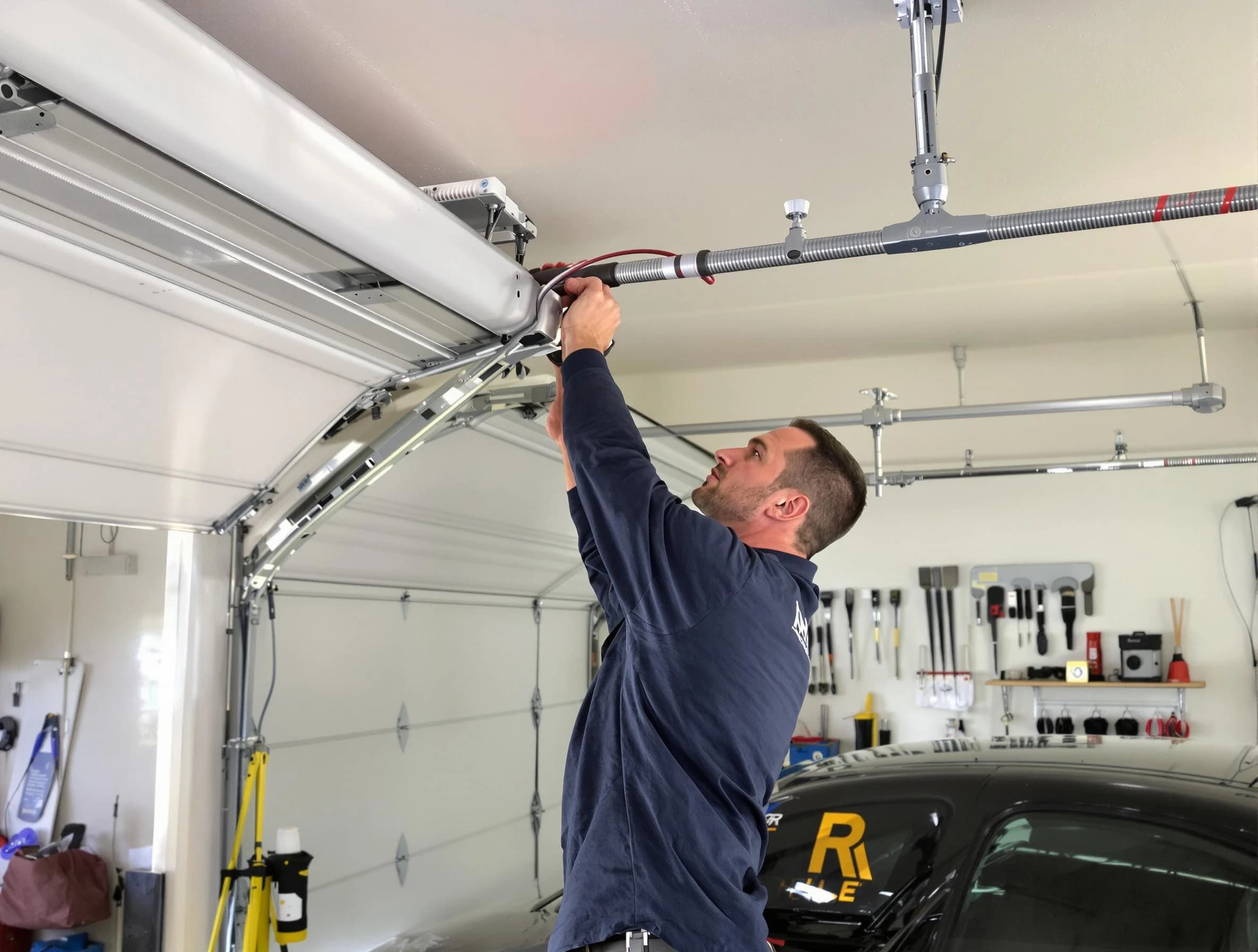 Bensley Garage Door Repair technician performing garage door cable repair in Bensley