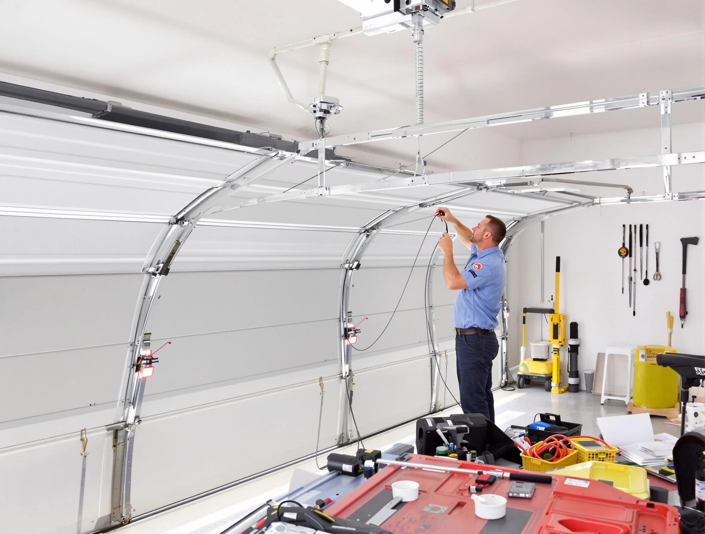 Garage door cable repair service by Bensley Garage Door Repair in Bensley