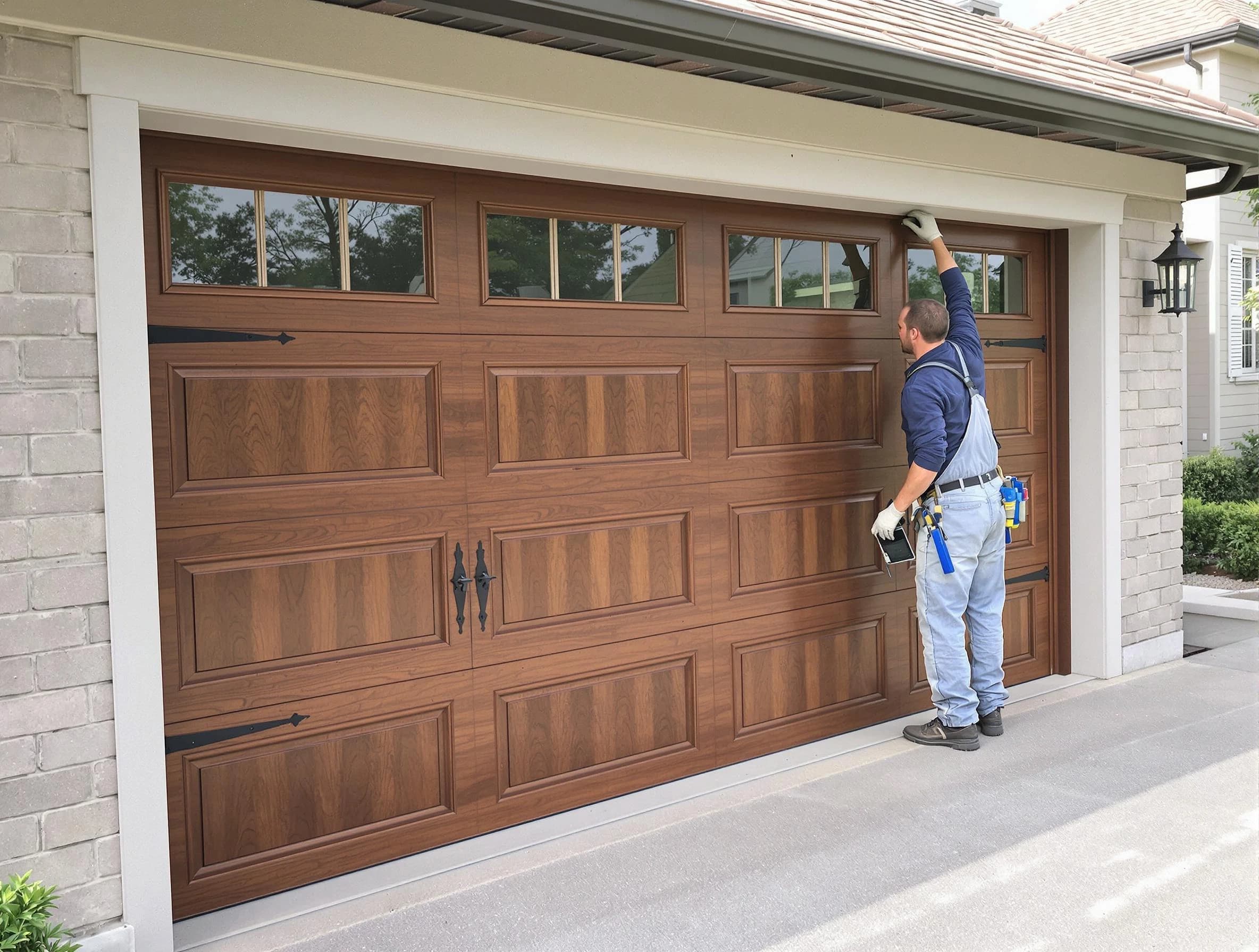 Custom garage door showcase by Bensley Garage Door Repair in Bensley