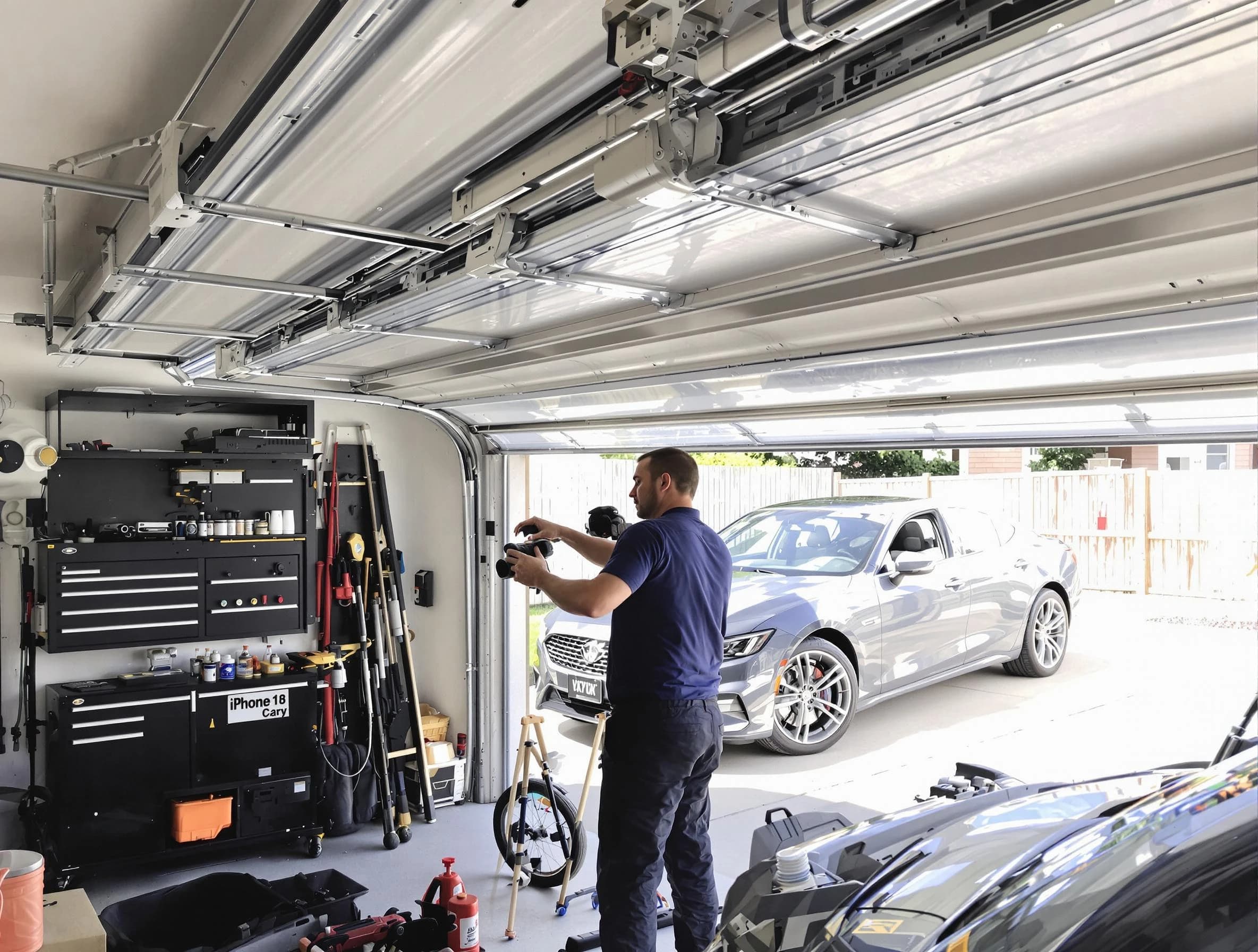 Bensley Garage Door Repair technician fixing noisy garage door in Bensley