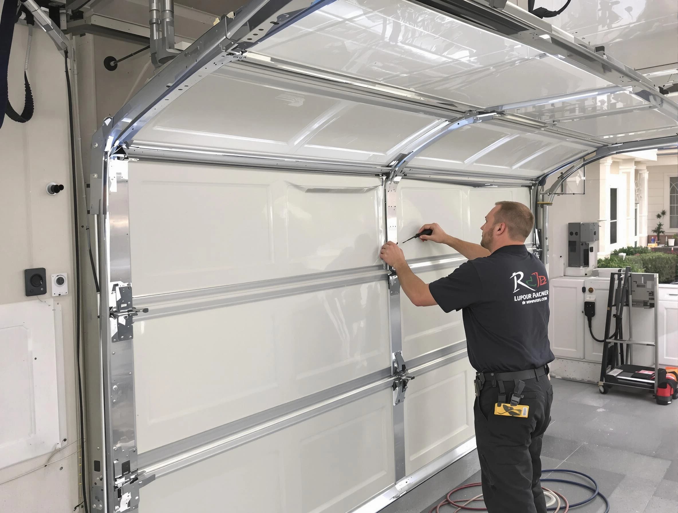 Bensley Garage Door Repair professional performing panel repair in Bensley