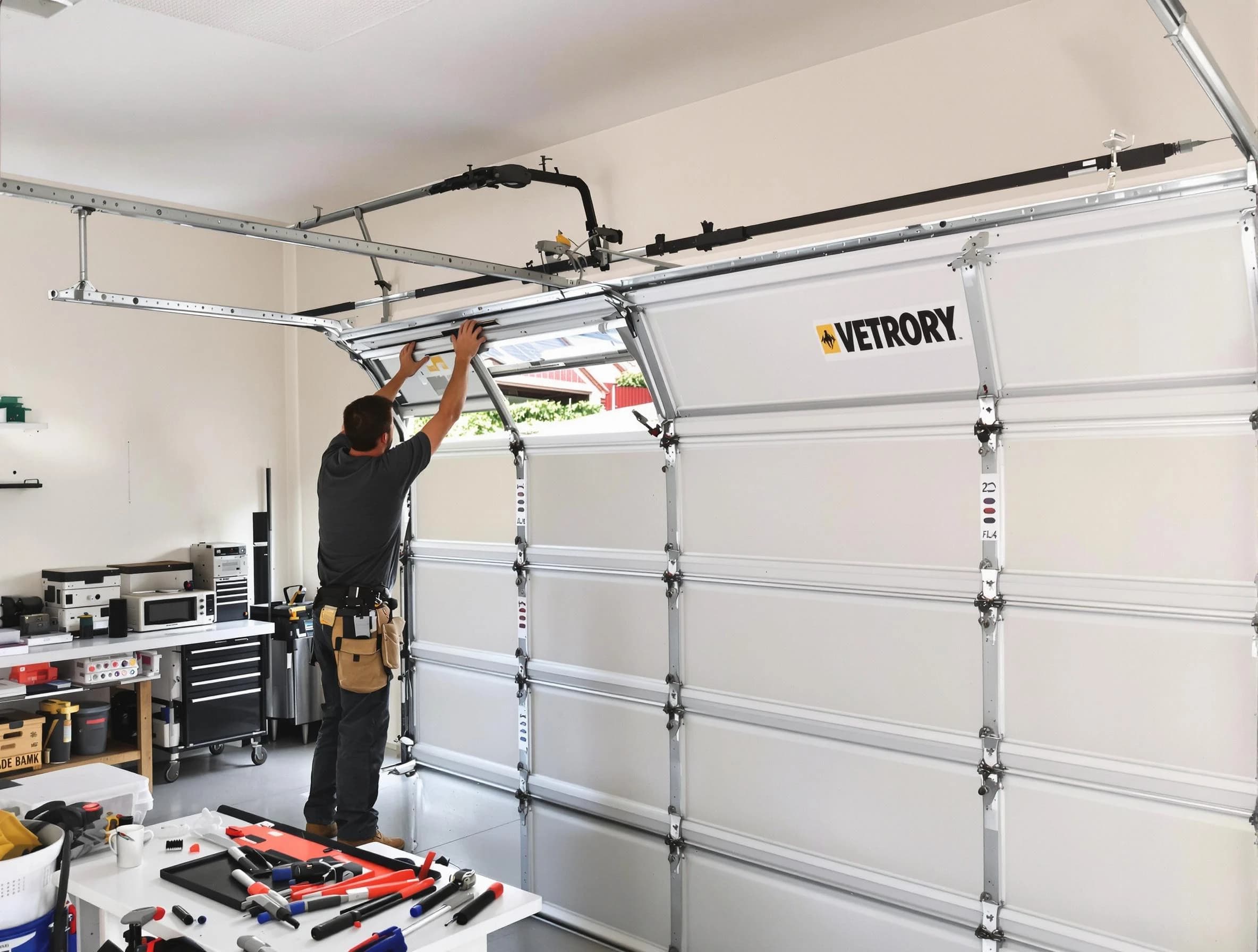 Bensley Garage Door Repair technician performing section replacement in Bensley