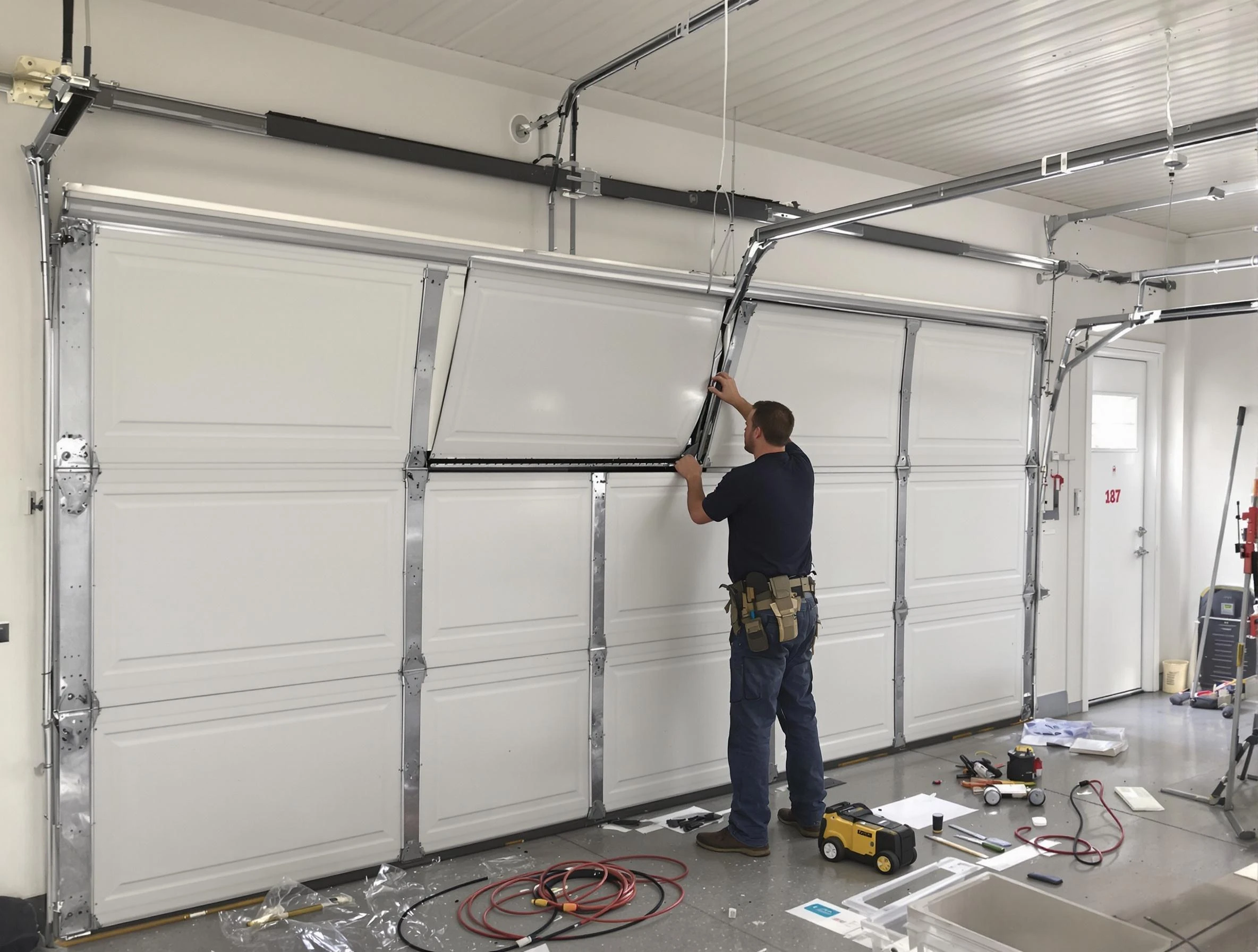 Garage Door Section Replacement in Bensley