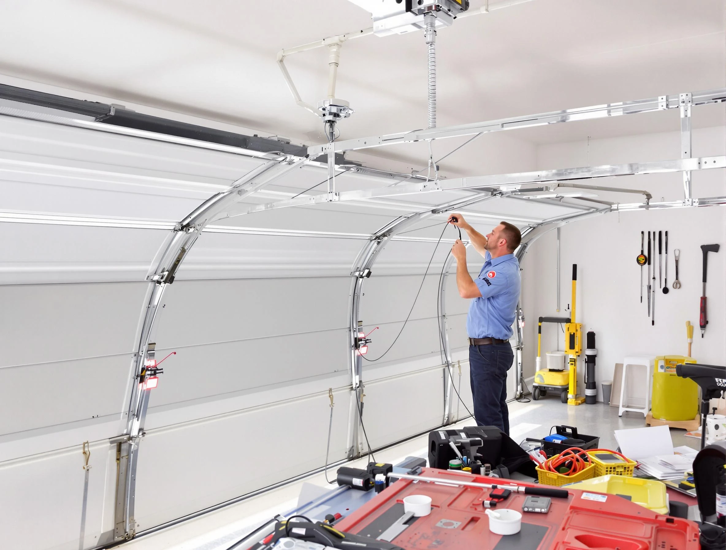 Garage door cable repair service by Bensley Garage Door Repair in Bensley