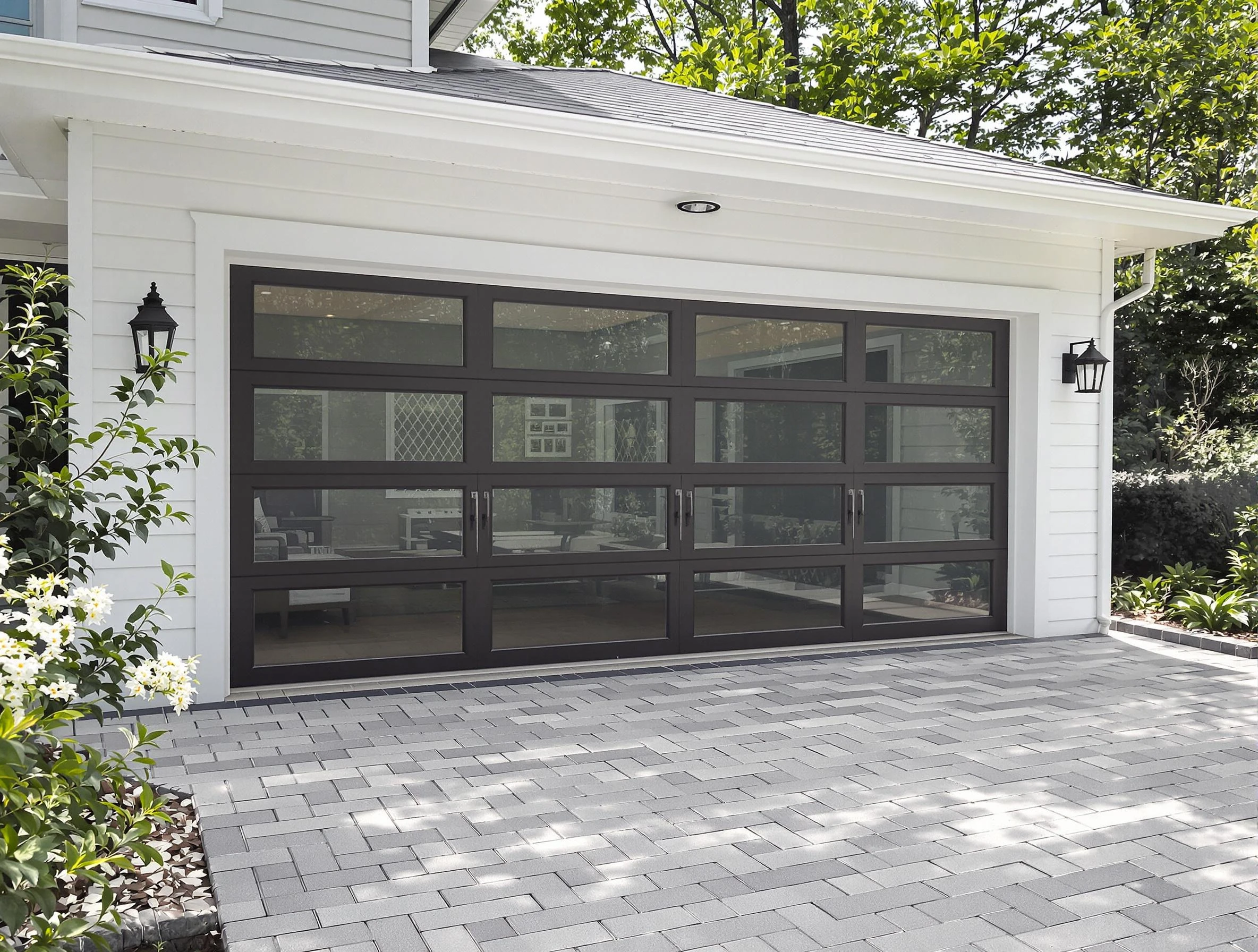 Bensley Garage Door Repair design specialist presenting custom garage door options to Bensley homeowner