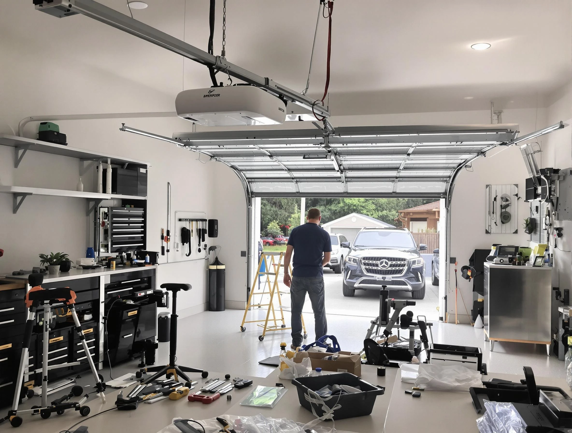 Garage door opener installation by Bensley Garage Door Repair in Bensley